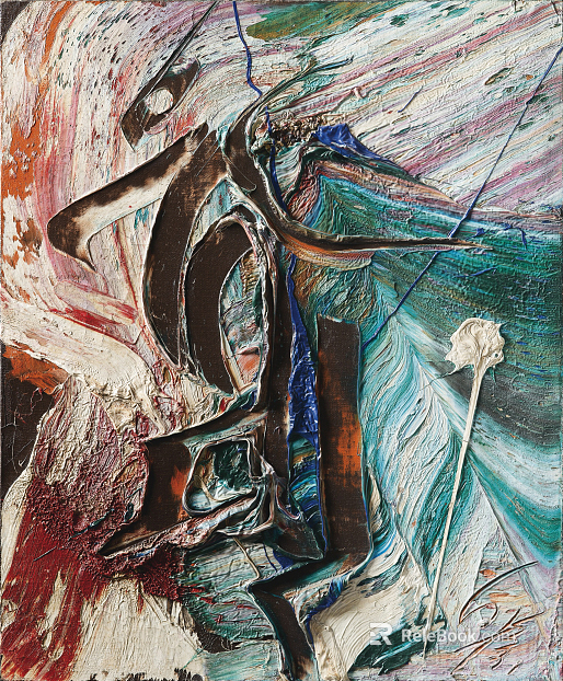 three-dimensional physical painting texture