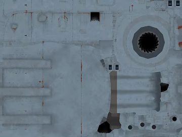 Industrial wind ash old metal machinery panel 3d model