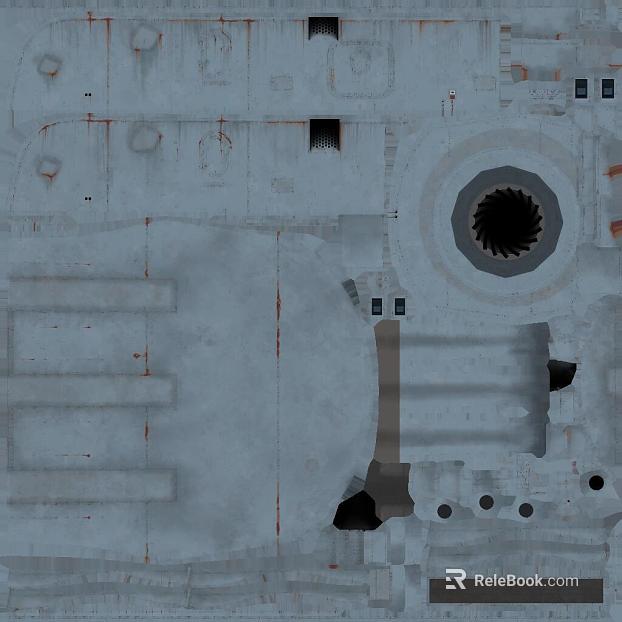 Industrial wind ash old metal machinery panel texture