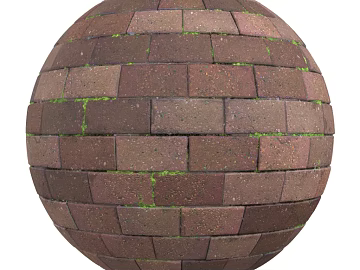 Brick wall PBR texture (ID:ffach729481)