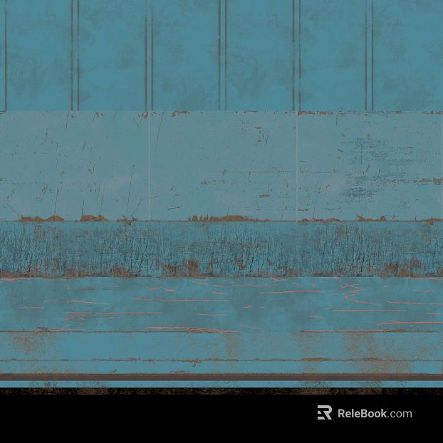Vintage blue dilapidated wood wall decoration texture