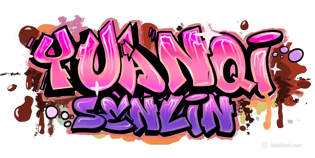 Modern graffiti wall texture
