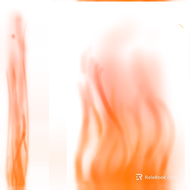 Orange-red flame texture texture