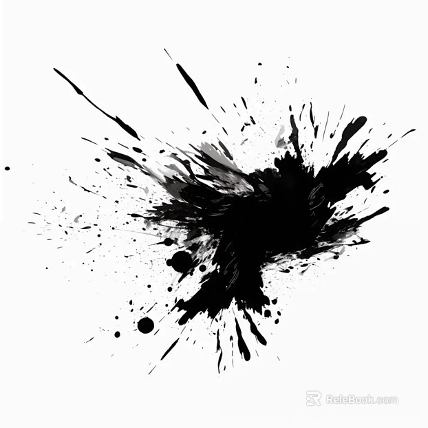 Ink and wash texture