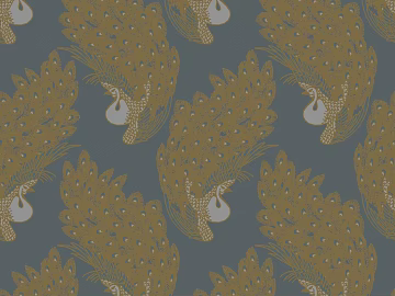 Blue gold peacock animal pattern wallpaper texture (ID:ffaeh106064)
