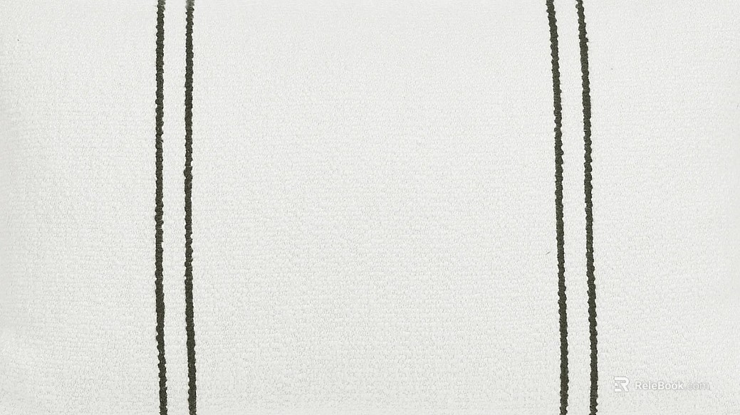 Simple style black and white striped cloth texture