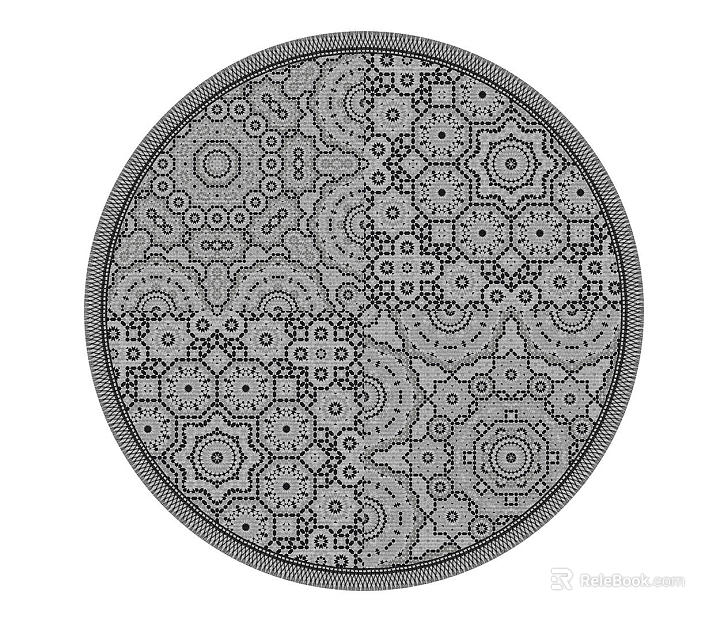 Round carpet texture