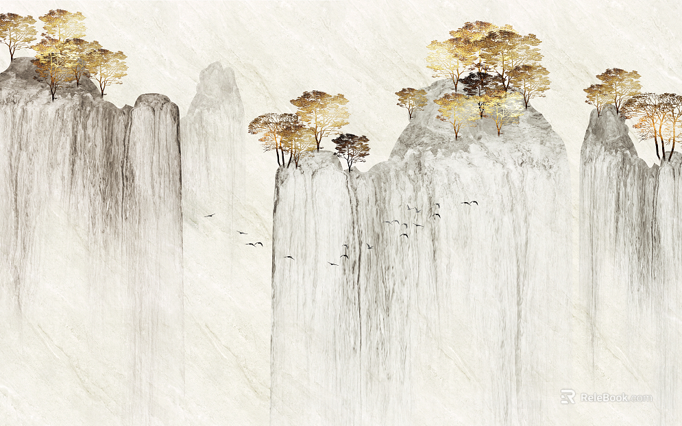 landscape painting texture