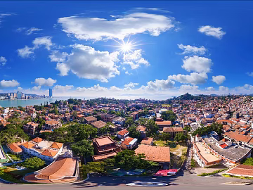 hdr coastal beautiful city vista texture (ID:ffach155104)
