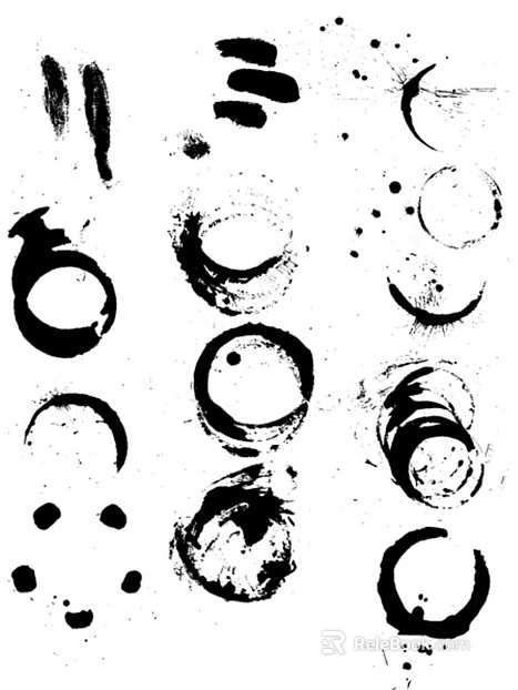 Ink and wash texture