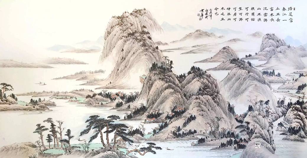 landscape painting texture