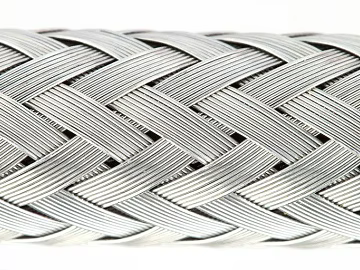 Silver woven metal mesh decorative surface material 3d model