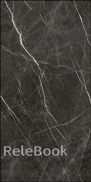 A mesh-patterned marble showcases a creamy white base intertwined with bold, sweeping veins of charcoal grey, exuding elegance and sophistication in its natural stone texture.