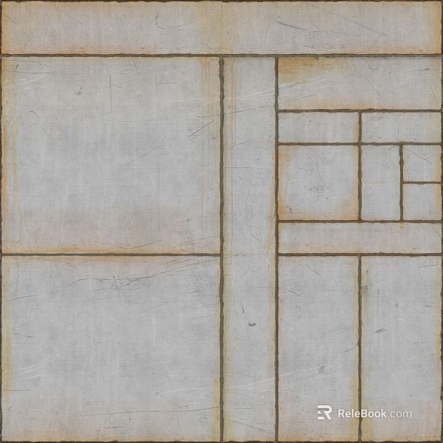 Light gray old antique brick indoor ground texture