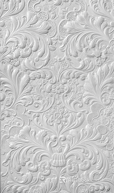 White European pattern relief wallpaper texture