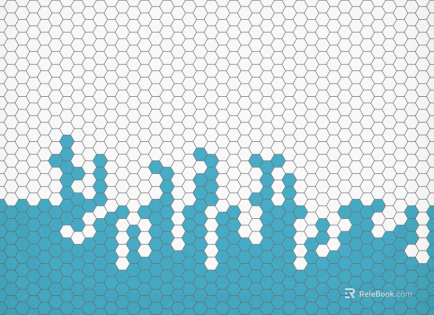 Hexagonal brick net red hexagonal small brick texture