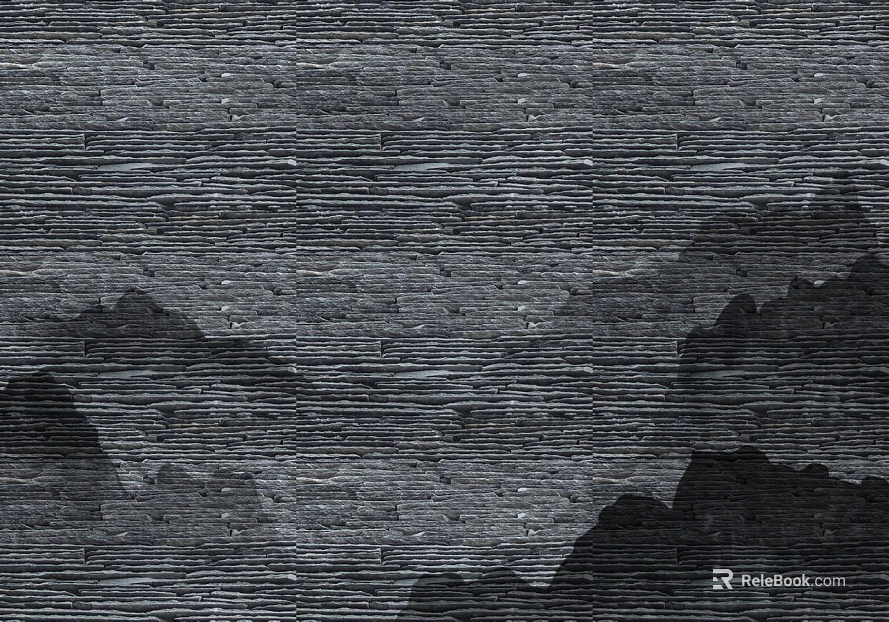 Culture Stone Black Culture Stone texture