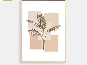 Morandi Color Plant Decorative Painting Living Room Hanging Painting texture (ID:ffaeh407989)