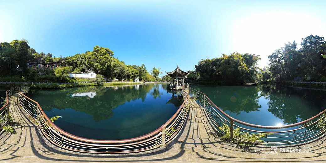 HDR City Eco Park Panorama texture