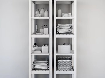 Simple Style White Solid Wood Bathroom Rack texture (ID:ffaeh273526)