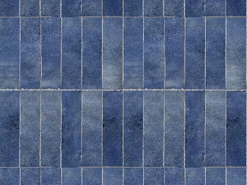 Vintage blue long antique brick 3d model