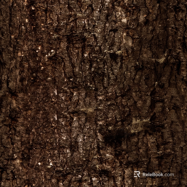 Dark brown bark natural decorative surface texture