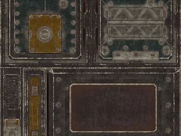 Industrial-style dark gray distressed metal panel texture (ID:ffaeh710546)