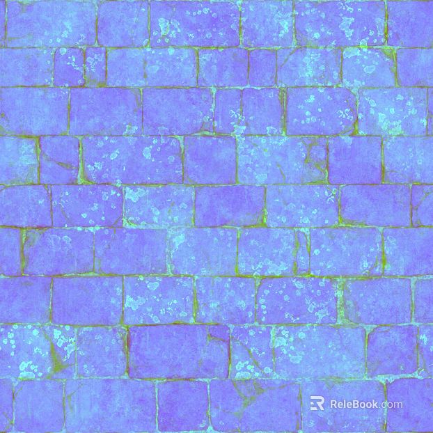 Purple old brick wall indoor and outdoor wall stickers texture