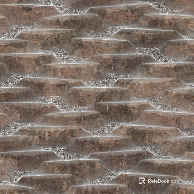 Silent Wind Deep Brown Art Paint Wall texture