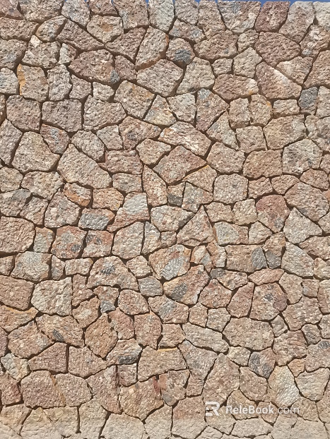 Yellow rubble culture stone texture