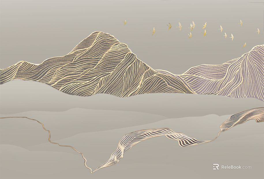 landscape painting texture