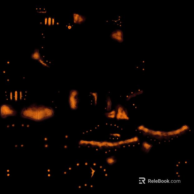 Orange-yellow flame texture decorative elements texture