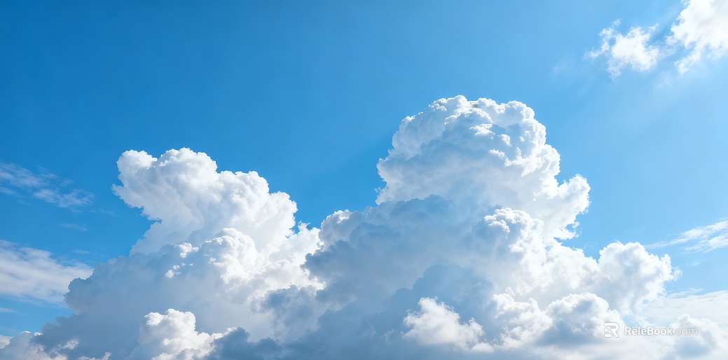 blue sky and white clouds texture