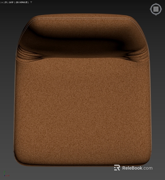 Brown Fine-grain Leather Sofa Bag texture