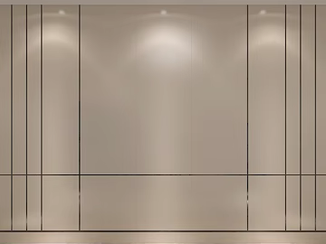 Light beige clapboard wall decoration 3d model