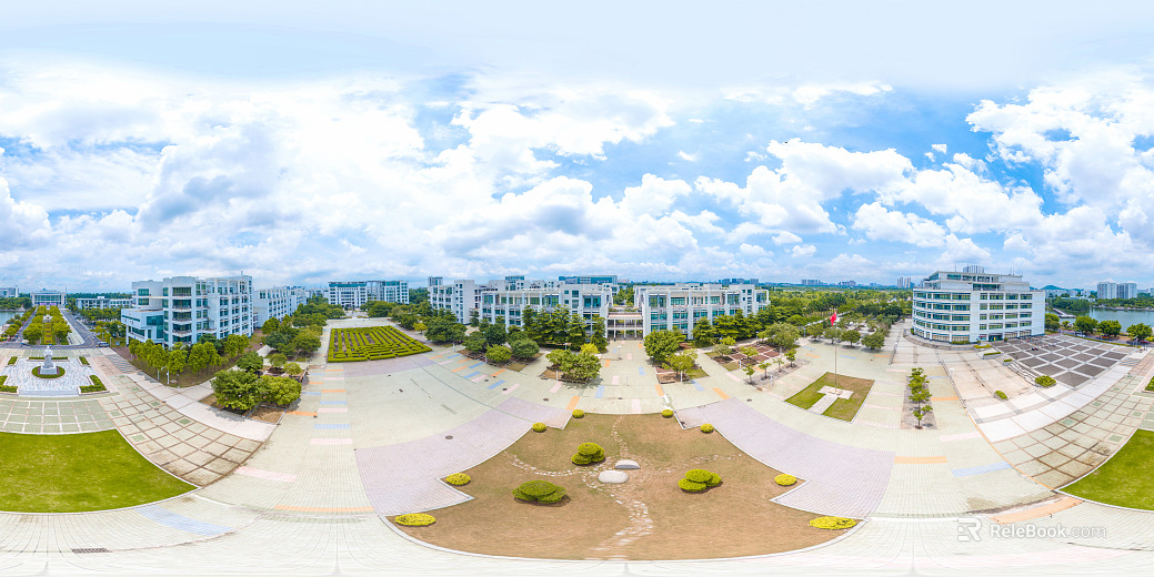 HDR City Campus Campus Panorama texture