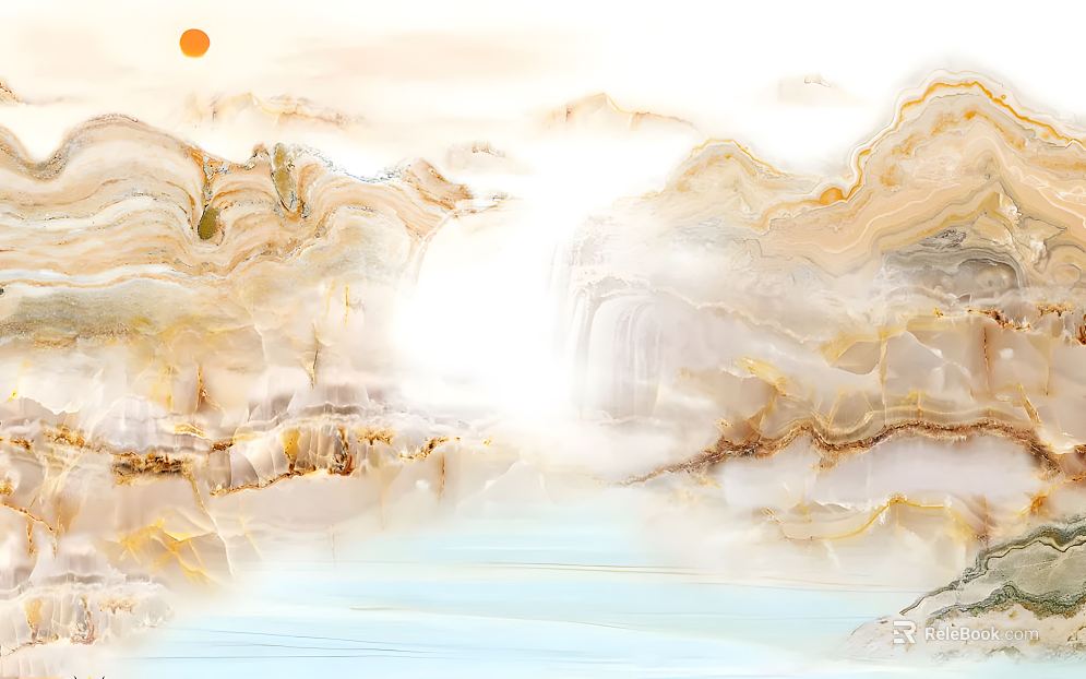 New Chinese Style Chinese Yana Marble Background Wall Marble Painting Stone Painting texture
