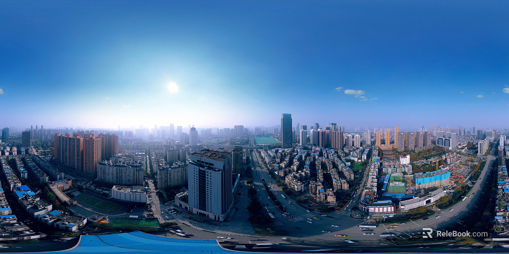 HDR urban ecological greening panorama texture