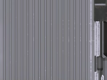 Grey vertical grain metal plate industrial wind exterior wall texture (ID:ffaeh653626)