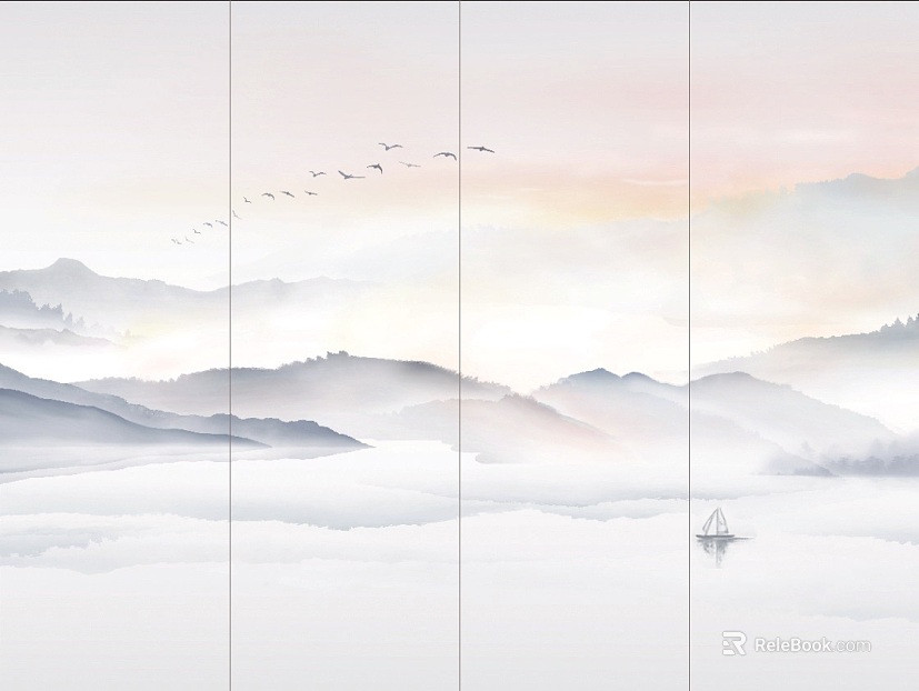 landscape painting texture