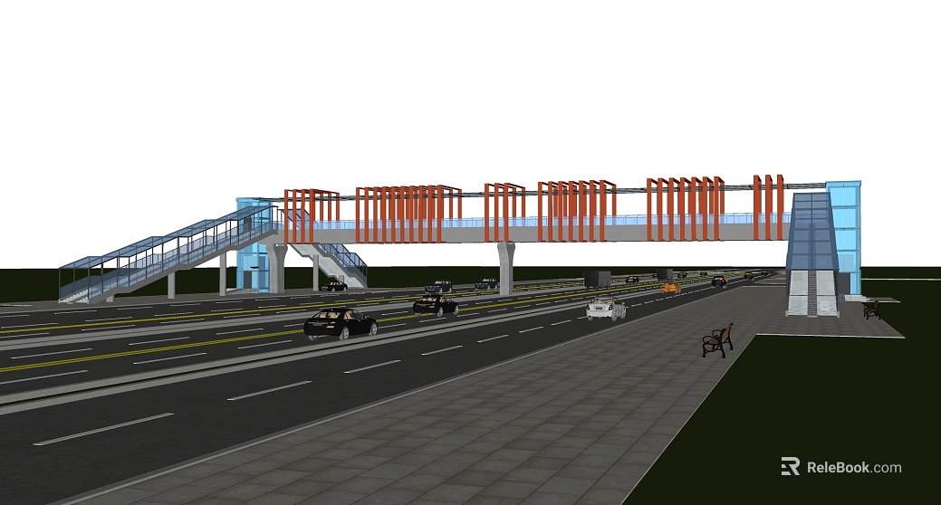 modern city overpass texture