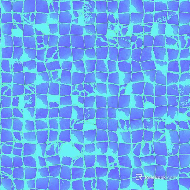 Blue cyan glass mosaic kitchen wall texture