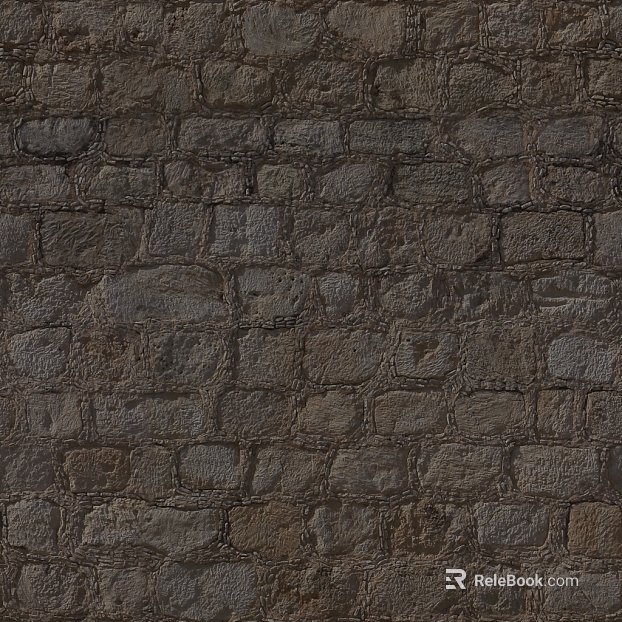 Grey brown stone brick wall wall decoration texture