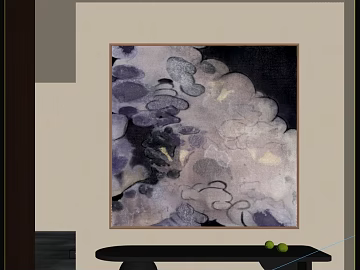 Black and white gray abstract painting living room decorative painting texture (ID:ffaeh683984)