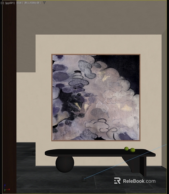 Black and white gray abstract painting living room decorative painting texture