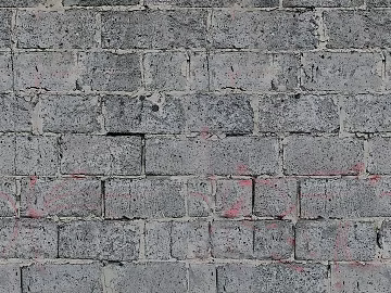 Grey Old Brick Wall Exterior Wall Finish texture (ID:ffaeh425886)