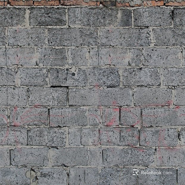 Grey Old Brick Wall Exterior Wall Finish texture