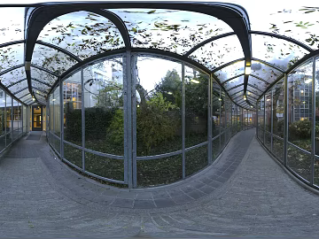 Glass Corridor Day HDR texture (ID:ffhbe366)