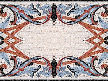 Retro Style Mosaic Wall Decoration texture (ID:ffaeh056876)