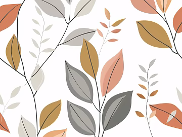 Simple leaf wallpaper sheet packaging box pattern design stitching pattern design texture (ID:ffach318846)